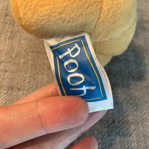 Disney Stuffed Pooh wearing scarf Plush Dangle Ornament stuffed bear 4" x 3"! - Picture 5 of 5